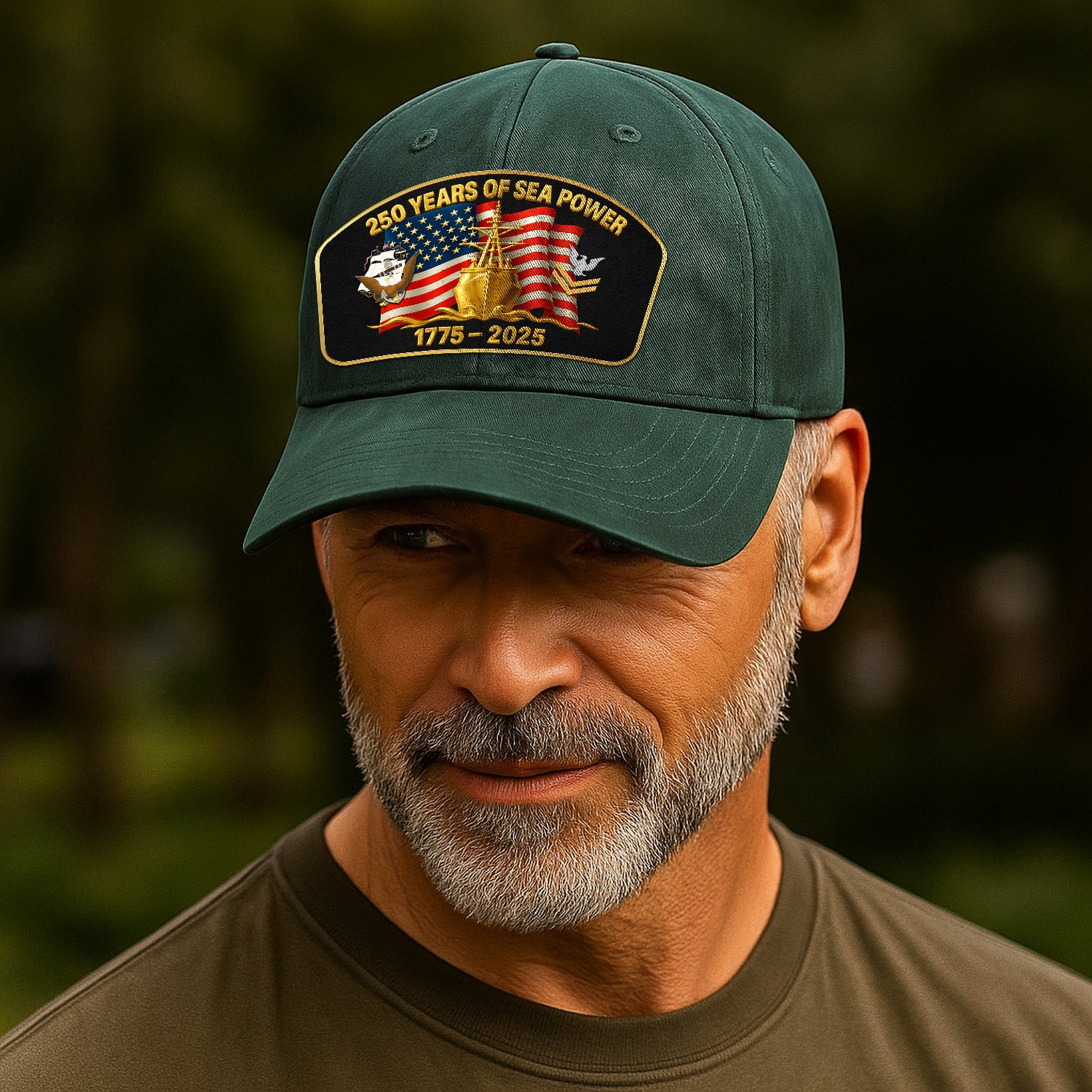 Custom Ranks & Text Premium Washed Denim Cap DC023