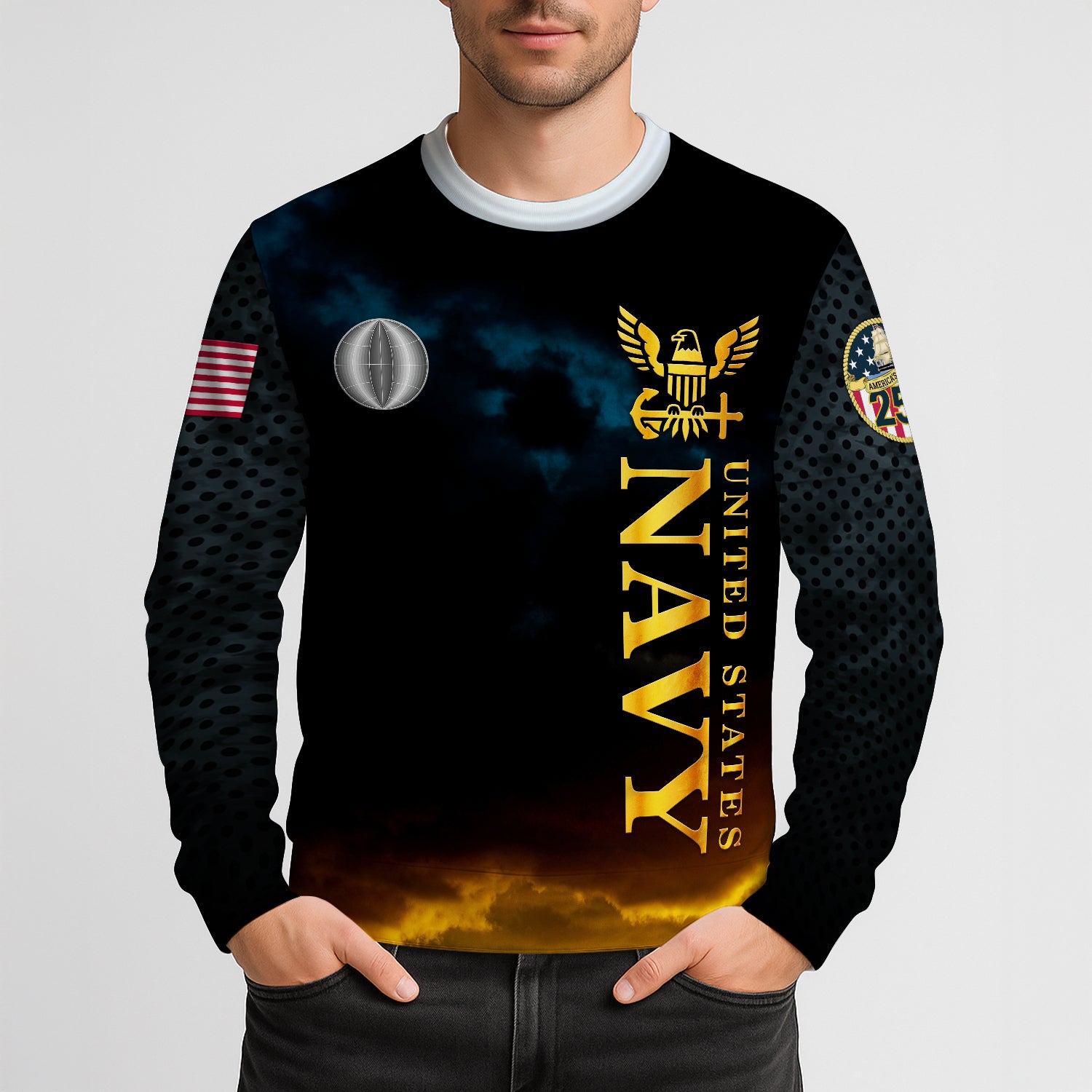 Personalized US Navy Sweatshirt KRSTS08