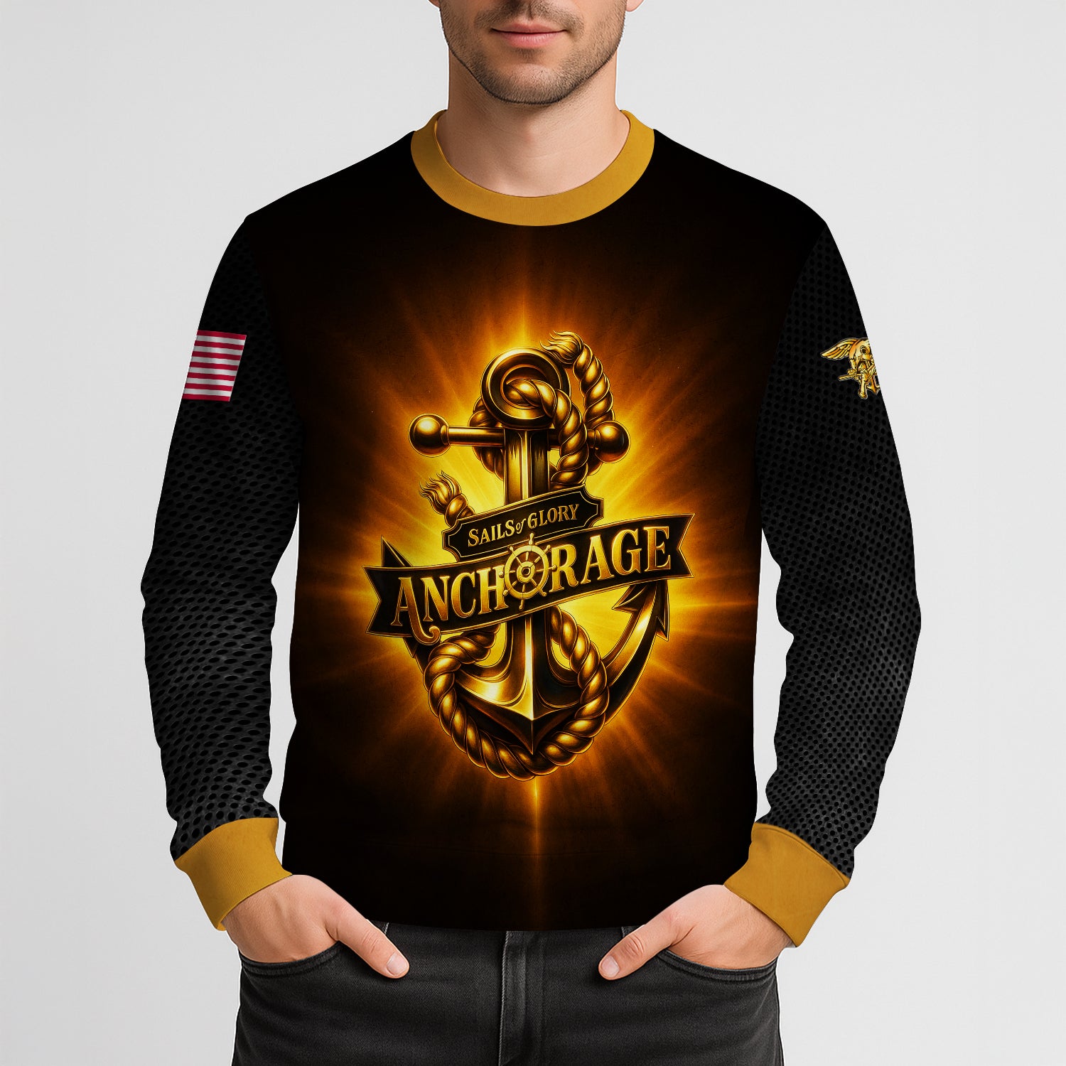 Personalized US Navy Sweatshirt KRSTS09