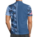 Custom Rank & Text Polo Shirt – Digital Camo Veteran Edition with 250th Anniversary
