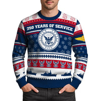 Personalized US Navy Christmas Ugly Sweater UST008