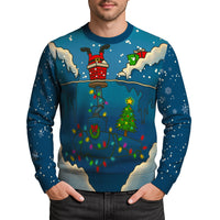 US Navy Submarine Light Christmas Ugly Sweater