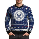 Personalized US Navy Christmas Ugly Sweater UST006