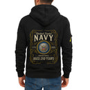 Personalized US Navy Quarter Zip Hoodie KRQZ04