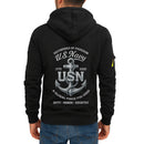Personalized US Navy Quarter Zip Hoodie KRQZ02