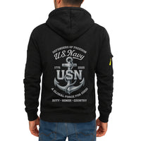 Personalized US Navy Quarter Zip Hoodie KRQZ02