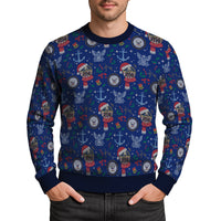 US Navy 250 America Christmas Ugly Sweater