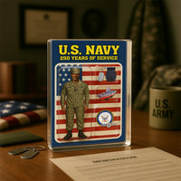 Personalized Acrylic Plaque with NWU Camouflage Uniform