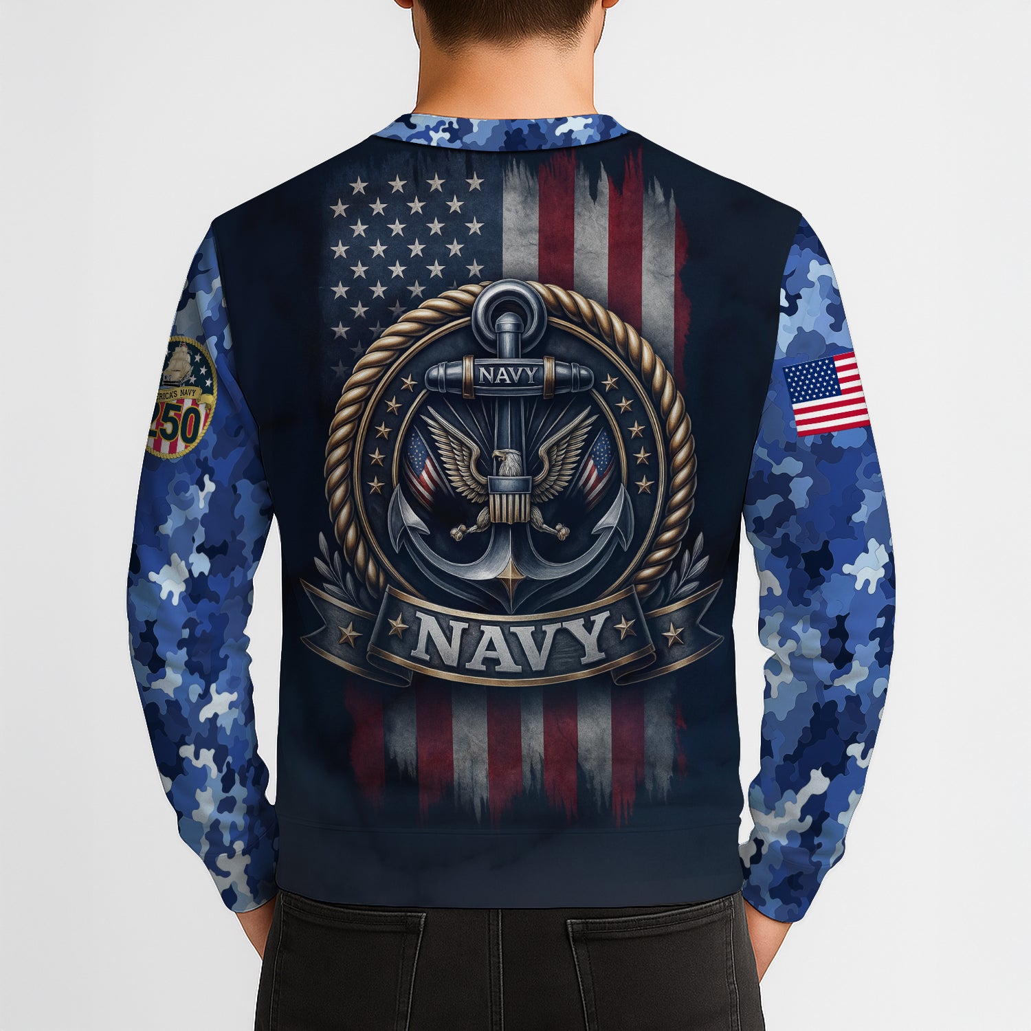 Personalized US Navy Sweatshirt KRSTS07