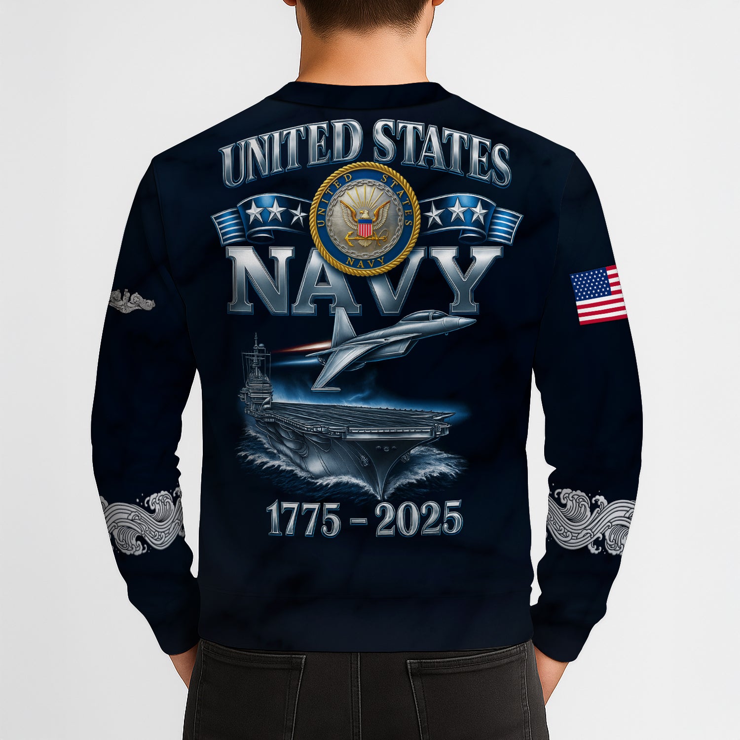 Personalized US Navy Sweatshirt KRSTS06