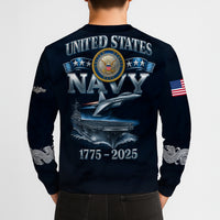 Personalized US Navy Sweatshirt KRSTS06