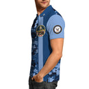 Custom Rank & Text Polo Shirt – Digital Camo Veteran Edition with 250th Anniversary