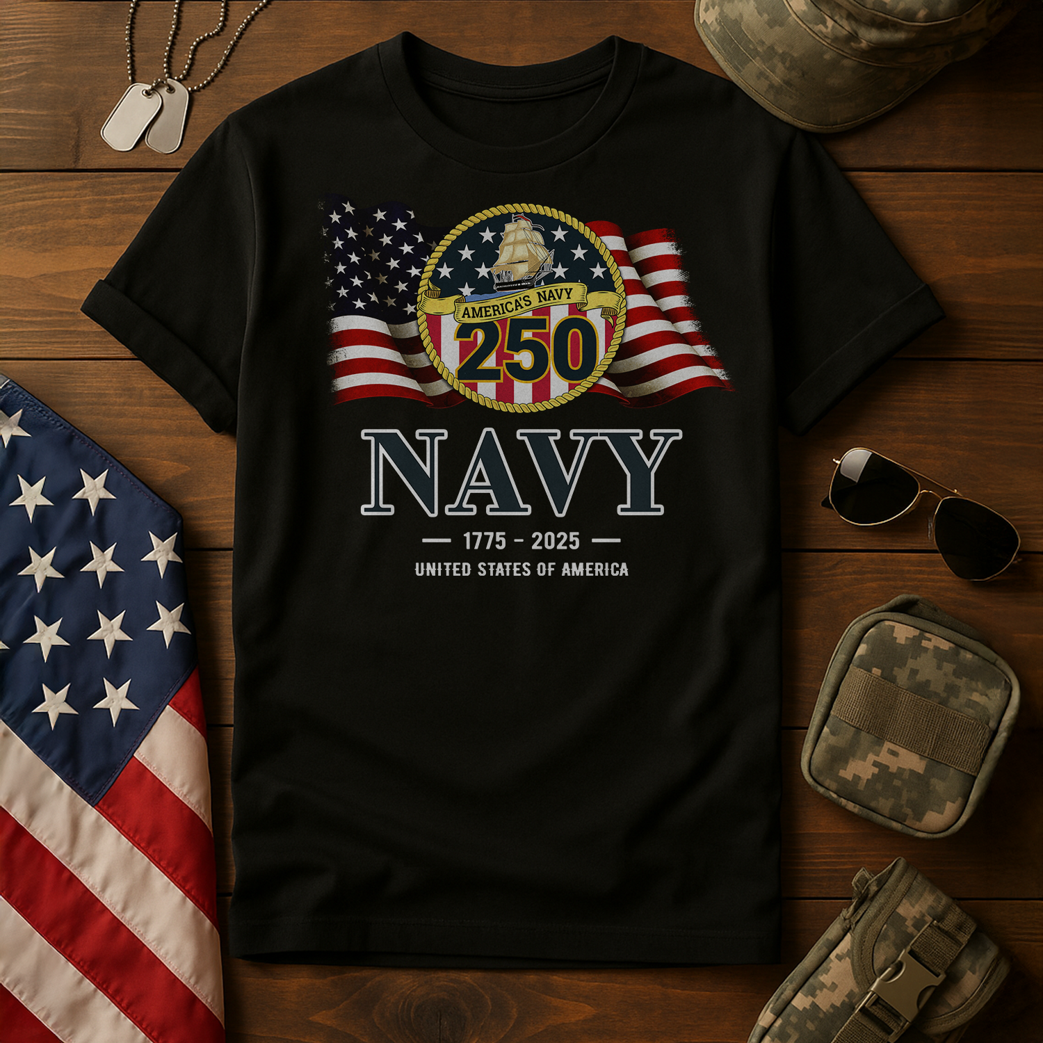 US Navy 250 United States Of America Classic T-Shirt