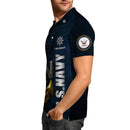 US Navy Polo Shirt – Bold Anchor Design with Custom Rank, Text & Years