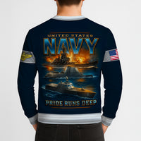 Personalized US Navy Sweatshirt KRSTS10