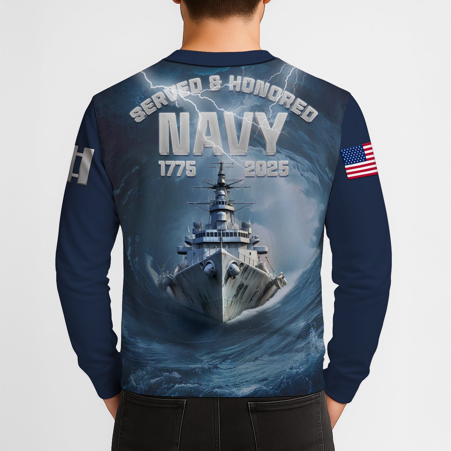 Personalized US Navy Sweatshirt KRSTS03