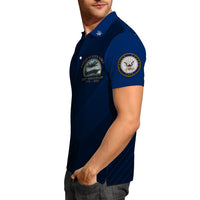 US Navy 250th Anniversary Polo Shirt – Custom Rank & Aircraft Tribute Design