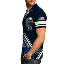US Navy Polo Shirt – Bald Eagle & American Stars Custom Veteran