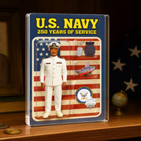 Personalized Acrylic Plaque with White Uniform