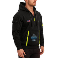 Personalized US Navy Quarter Zip Hoodie KRQZ07