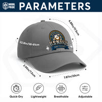 Custom Ranks & Text Premium Washed Denim Cap DC020