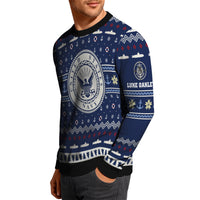 Personalized US Navy Christmas Ugly Sweater UST006