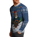 US Navy Caption Christmas Ugly Sweater