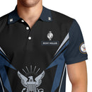 US Navy Polo Shirt – Lightning Eagle Design with Custom Rank & Text