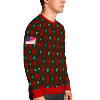 Personalized US Navy Christmas Ugly Sweater UST023