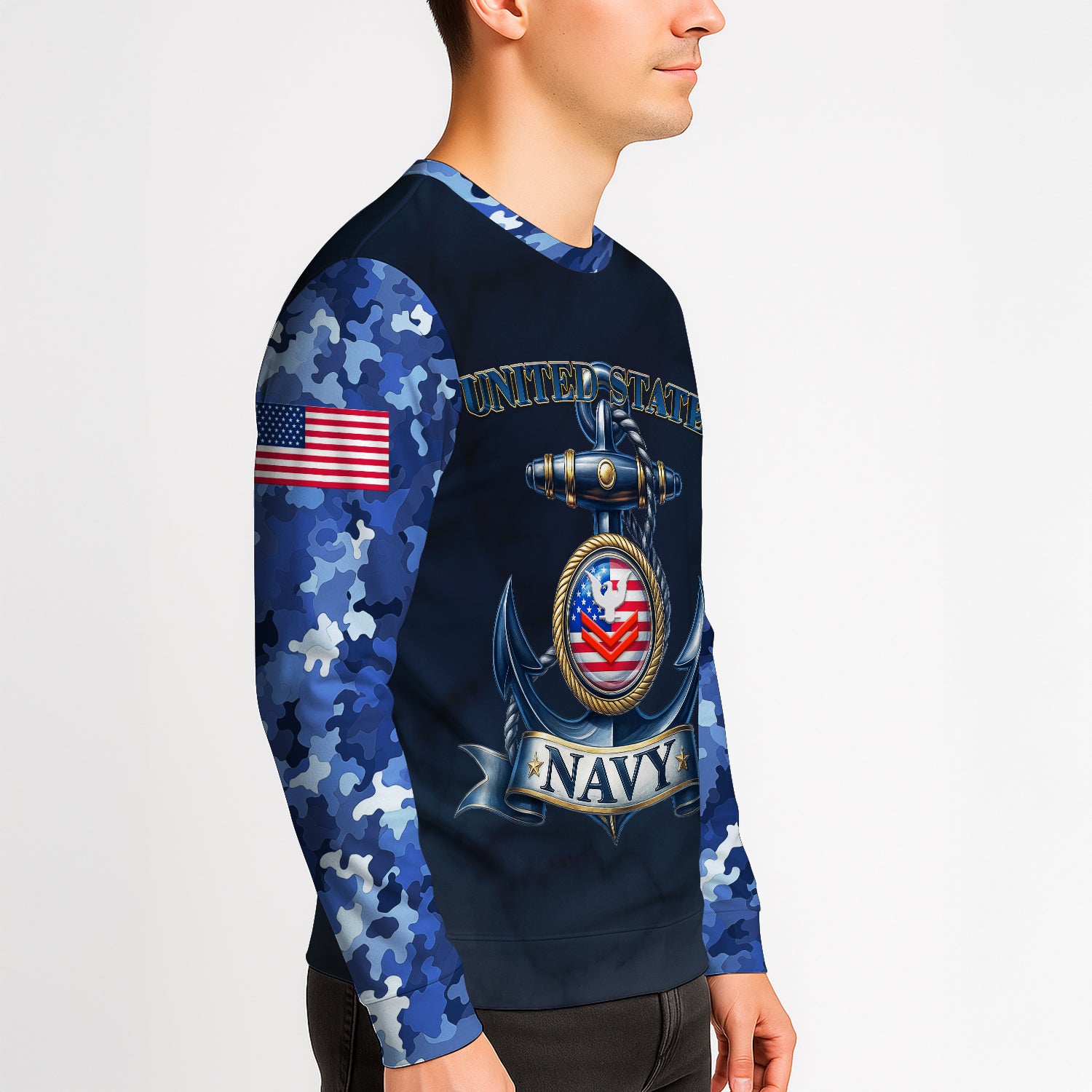 Personalized US Navy Sweatshirt KRSTS07