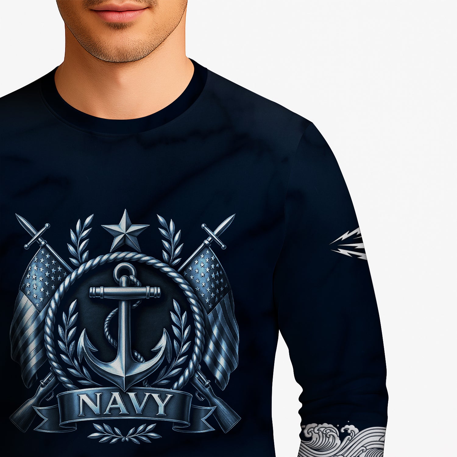 Personalized US Navy Sweatshirt KRSTS06