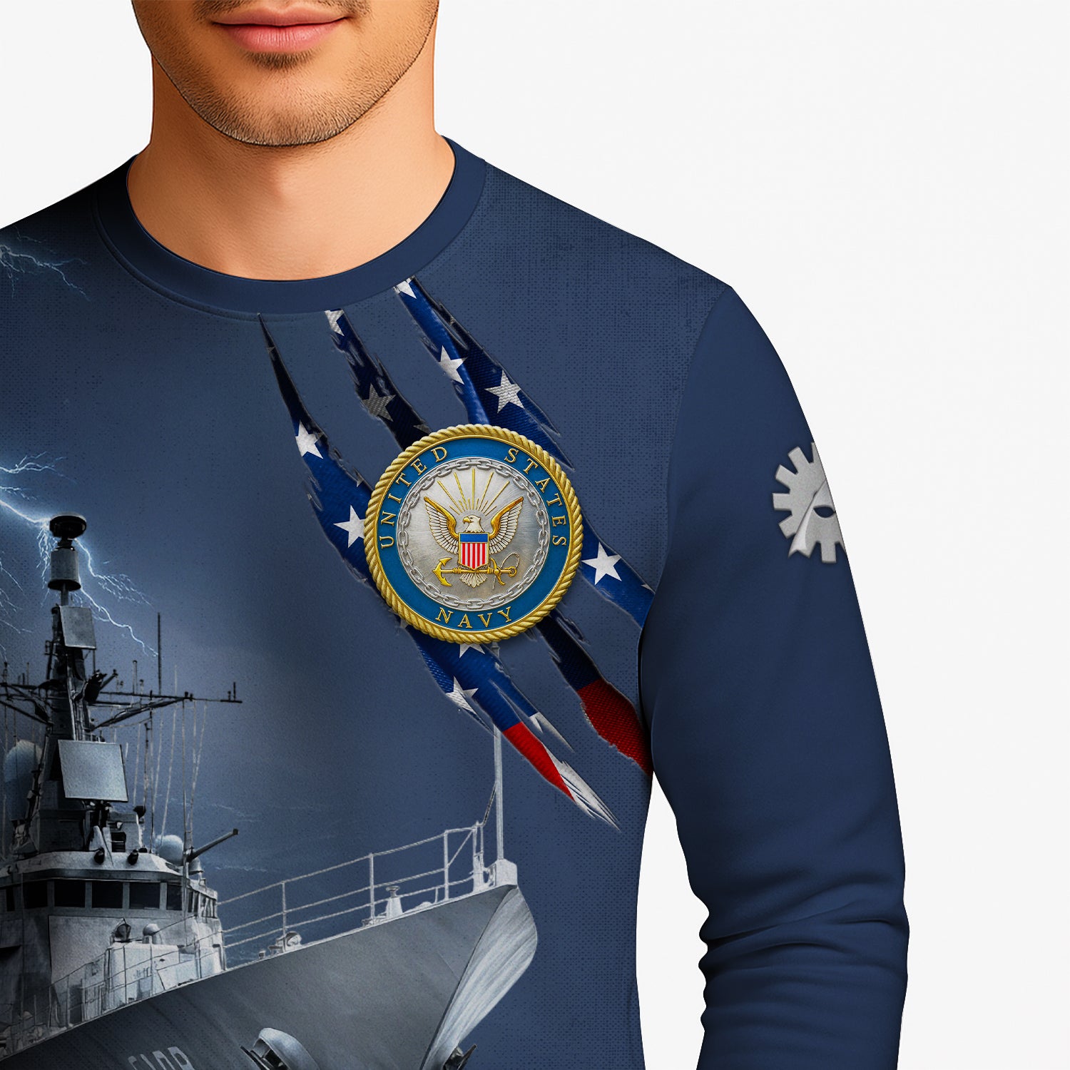 Personalized US Navy Sweatshirt KRSTS03