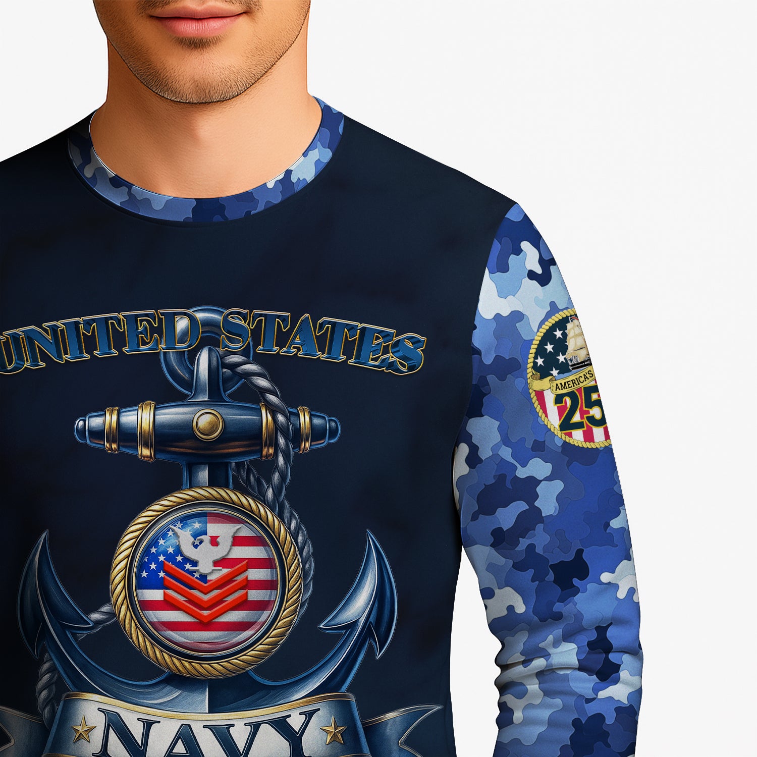 Personalized US Navy Sweatshirt KRSTS07