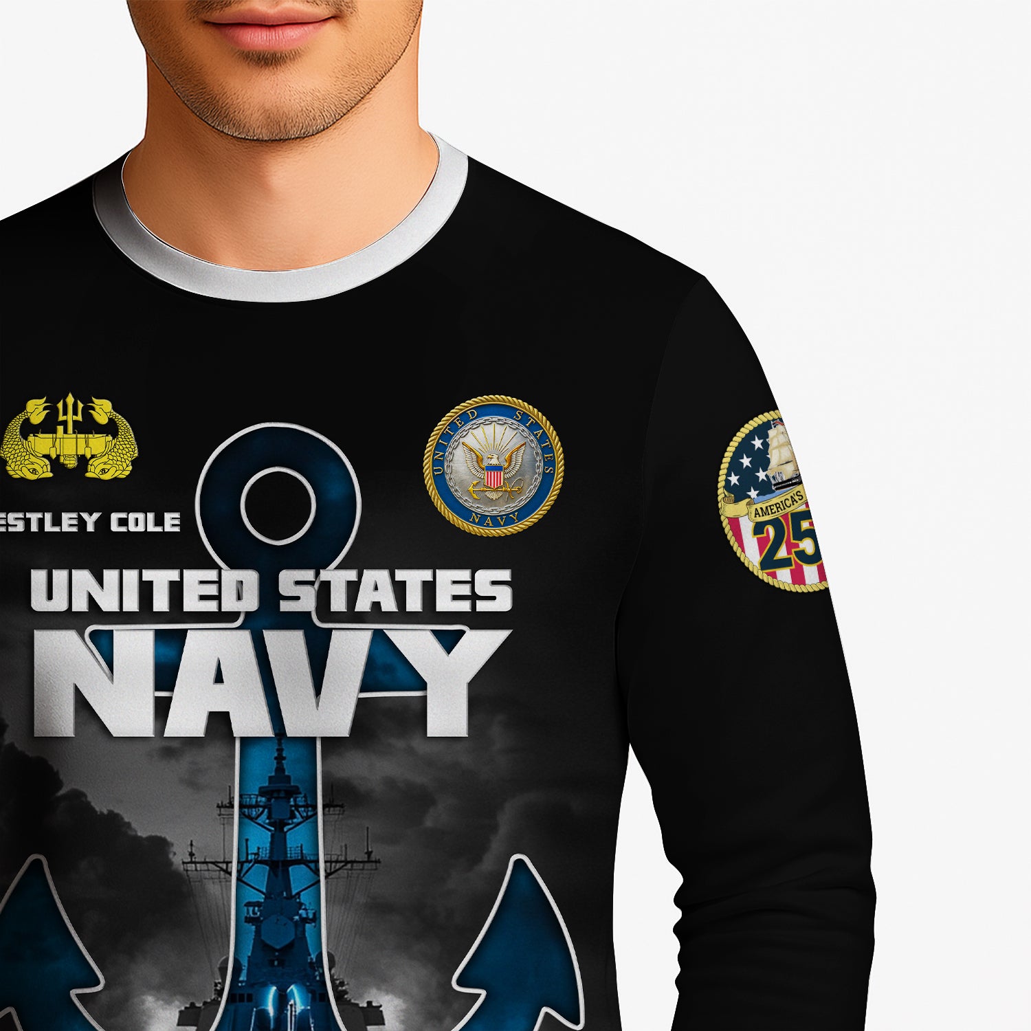 Personalized US Navy Sweatshirt KRSTS01
