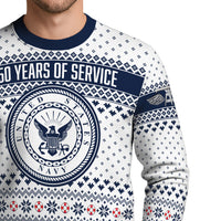 Personalized US Navy Christmas Ugly Sweater UST011