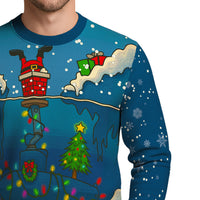 US Navy Submarine Light Christmas Ugly Sweater