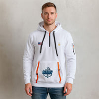 Personalized US Navy Quarter Zip Hoodie KRQZ07