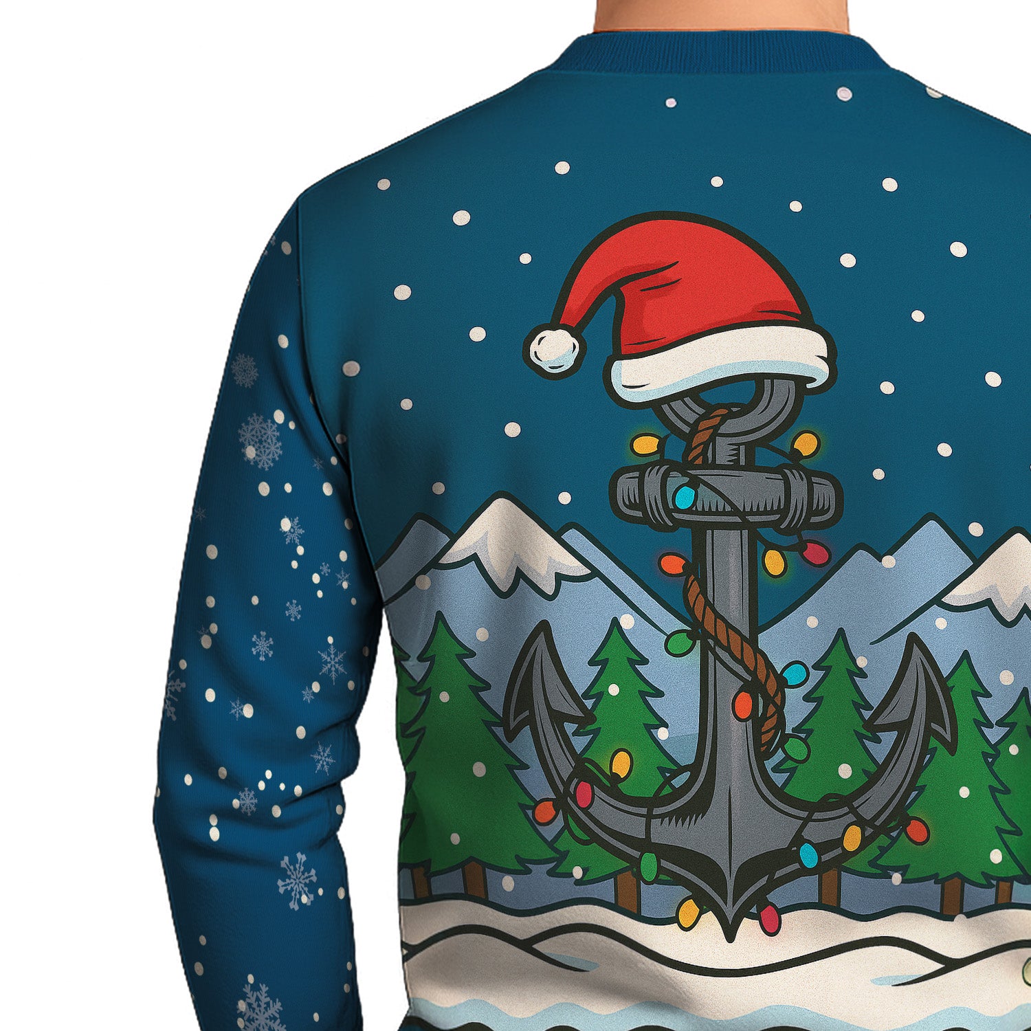 US Navy Submarine Light Christmas Ugly Sweater